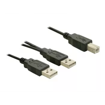 USB kabelis DeLOCK USB-B/USB-A kabelis 1 m melns