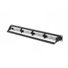 Plākstera panelis 1U LANBERG PPUA-1024-B, 24 porti, Cat6a, U/UTP, 1U statnes, dziļums 102 mm, metāls, melns