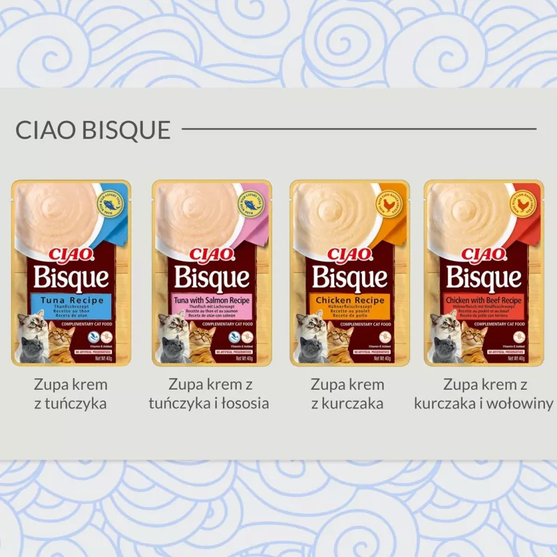 Mitrā kaķu barība Inaba Foods CIAO bieza vistas zupa 40 g paciņa