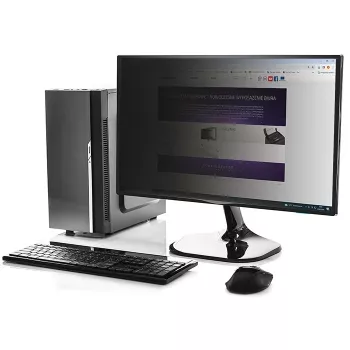 Privātuma filtrs QOLTEC 51056 22 collu (55,9 cm) monitoram, 16:10, 475×297 mm, caurspīdīgs