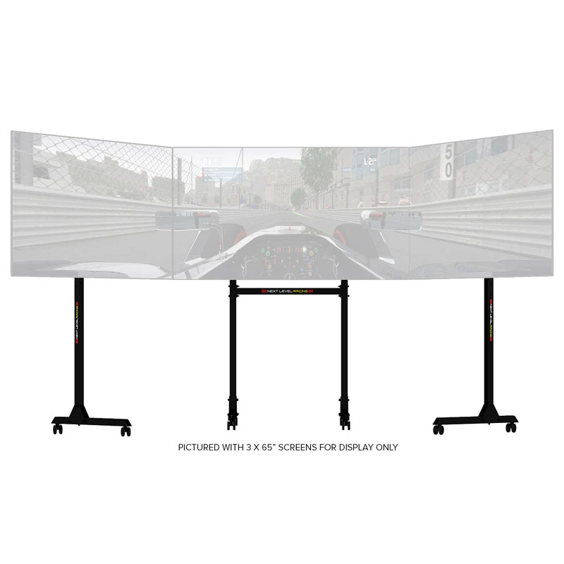 Grīdas statīva monitora stiprinājums Next Level Racing NLR-A010 3 ekrāniem 32–65 collas līdz 70 kg