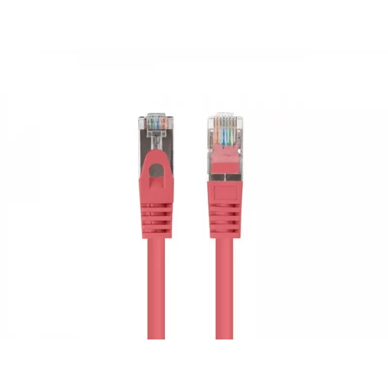 Patchcord Tīkla kabelis LANBERG PCF6-20CC-0100-R RJ45 Cat.6 1M sarkans