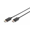 Savienojuma kabelis DisplayPort ar fiksatoriem 1080p 60Hz FHD Tips DP / DP M / M melns 1m