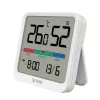 Iekštelpu temperatūras un mitruma sensors SAVIO CT-01/W, LCD displejs, -10–55°C, 10–99%RH, baterija CR2032