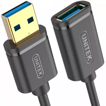 UNITEK Y-C457GBK USB kabelis USB 3.2 Gen 1 (3.1 Gen 1) 1 m USB A Melns
