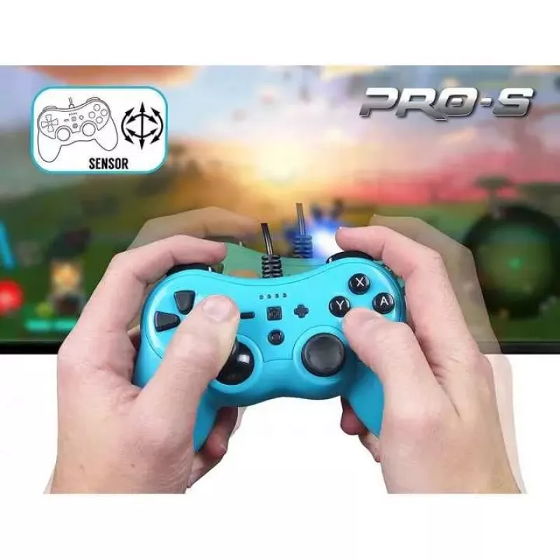 Vadu kontrolieris SUBSONIC SA5488-1 Neon Blue — priekš Nintendo Switch, vadu savienojums