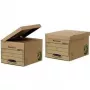 Fellowes 4472205 Storage Box Uzglabāšanas kaste melna, brūna Taisnstūrveida Papīrs (4470809)