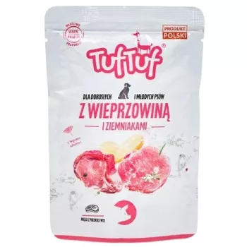 TUF TUF ar cūkgaļu un kartupeļiem - mitrā suņu barība - 300g