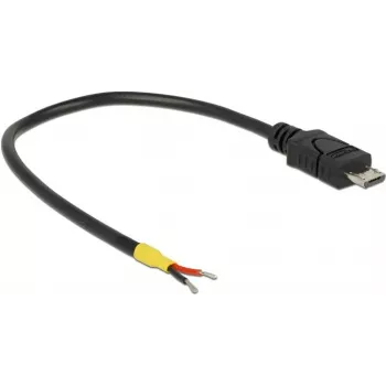 USB kabelis DeLOCK 0,15 m Micro-USB B melns