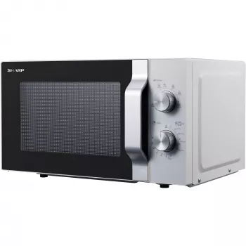 Sharp R204WA mikroviļņu krāsns Sudraba, Balta Solo mikroviļņu krāsns Uz darba virsmas 20 L 800 W