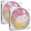 Korsārs iCUE LINK RX140 MAX RGB 14 cm balts 2 gab. 300-1600 RPM
