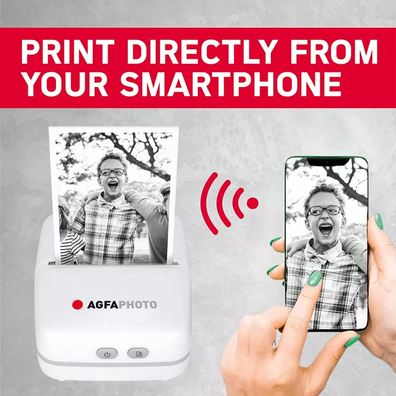 Printer AgfaPhoto Realpix Pocket P Thermal balta