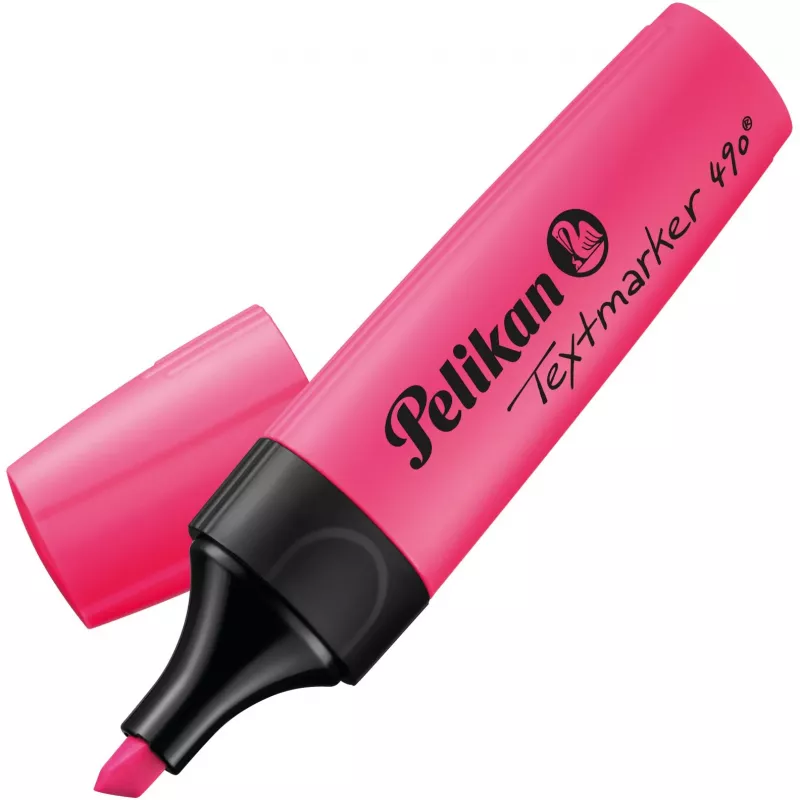 Teksta marķieris Pelikan 490 rozā