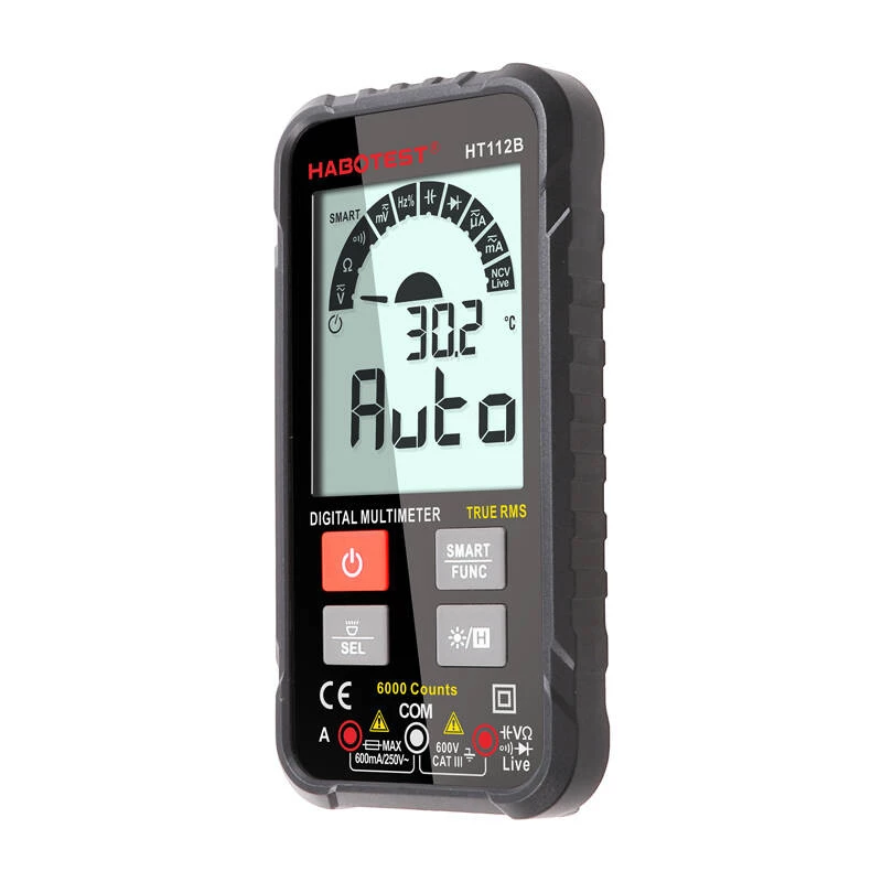 Patiesā RMS digitālais universālais multimetrs Habotest HT112B