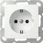 gira SCHUKO kontaktligzdas modulis System 55 Rein modelis 445303, paredzēts System 55 rāmjiem