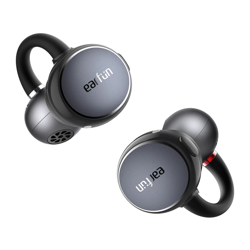 Bezvadu uzliekamās austiņas Earfun Clip (melnas) modelis CW100G