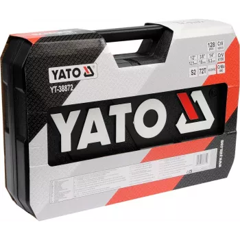YATO uzgriežņu atslēgu komplekts 1/4 , 3/8 , 1/2 128 gab. 38872