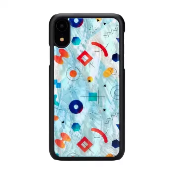 Aizsargājošs tālruņa maciņš iKins iPhone XR — Melns Poppin Rock dizains