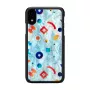 Aizsargājošs tālruņa maciņš iKins iPhone XR — Melns Poppin Rock dizains