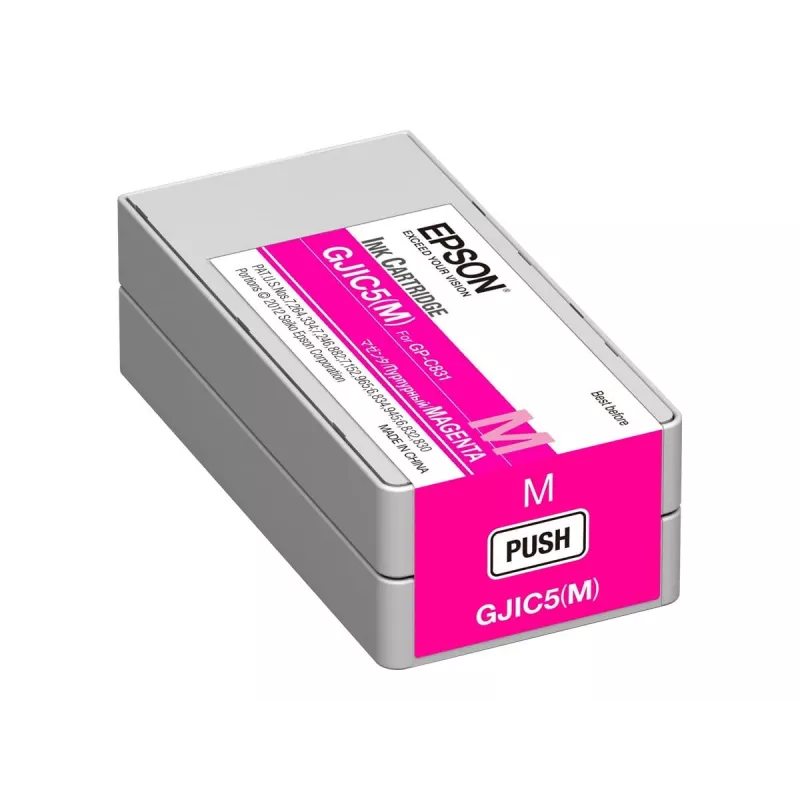 Epson GJIC5(M): tintes kasetne ColorWorks C831 (fuksīna) (MOQ=10)