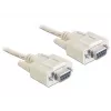 Seriālais kabelis DeLOCK 84250 Pelēks 5m Sub-D9