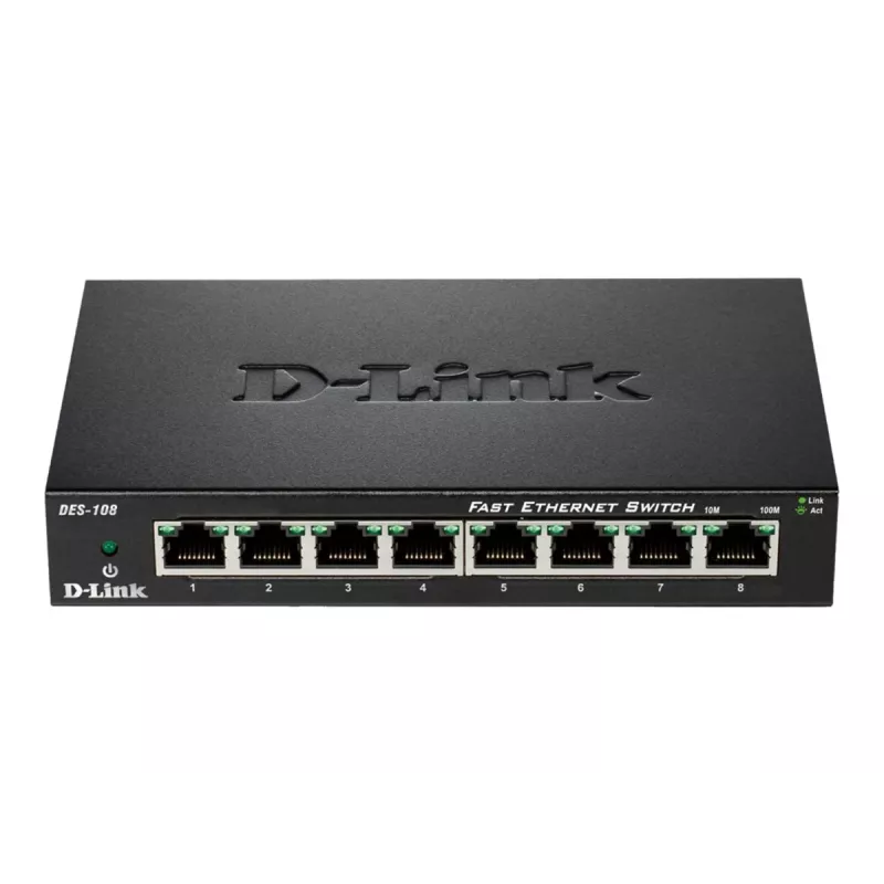 D-Link DES-108 Melns