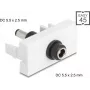 DC strāvas pagarināšanas modulis DELOCK Easy 45 — DC 5,5×2,5 mm ligzda uz DC 5,5×2,5 mm