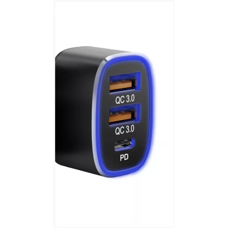 Auto lādētājs Tellur FCC9 56W 9A — USB auto strāvas adapteris, 56W kopējā izejas jauda, 9A maks.