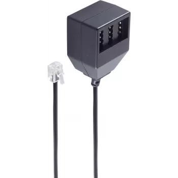 telefona kabelis ShiverPeaks BS71017-1 0,2 m Melns