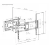 Gembird WM-120 pc(s)-01 TV stiprinājums/statīvs 3.05 m (120) Melns