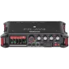 Pārnēsājams audio ierakstītājs Tascam FR-AV4 — 6 kanāli, 4 XLR combo + 2x 3,5 mm, 24/32 biti, 48/96/192 kHz, MicroSD līdz 512 GB, USB-C, PD