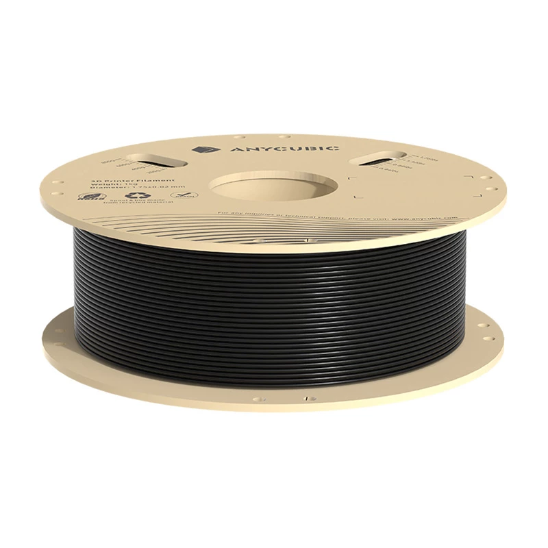 PLA filamenta spole AnyCubic IPHPLBK-106 1 kg — melna, 1,75 mm