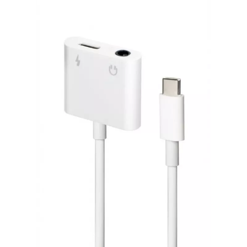 Kabeļa savienotāju pārveidotājs Gembird A-CM-3.5FP-01 — CDLA USB Type-C uz 4 kontaktu 3,5 mm
