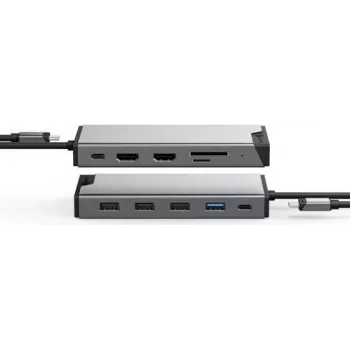 ALOGIC DV3 Vadu USB 3.2 Gen 1 (3.1 Gen 1) Type-C Sudraba (DUCDDV3)