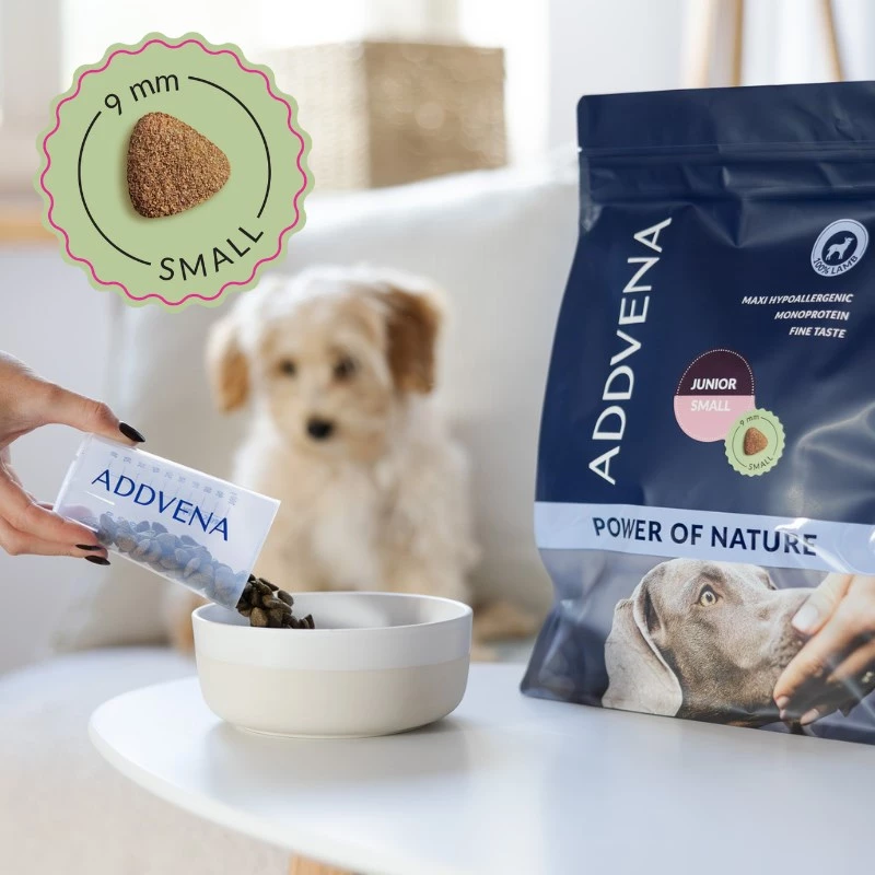 ADDVENA Power of Nature Junior Small Lamb - sausā suņu barība - 2,5kg
