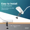 Strāvas sadalītājs DIGITUS 3-vietīgs ar 2×USB-A un 1×USB-C, 3 maiņstrāvas rozetes tips E/F, 1,5 m kabelis, balts