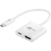 Goobay USB-C™ Multiport Adapter HDMI, balts, 0,145 m - paplašina USB-C™ ierīci ar HDMI™ savienotāju (62110)