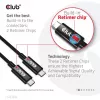 CLUB3D USB4 Gen3x2 Type-C divvirzienu kabelis 8K60Hz, Dati 40Gbps, PD 240W(48V/5A) EPR M/M 2m / 6.56ft