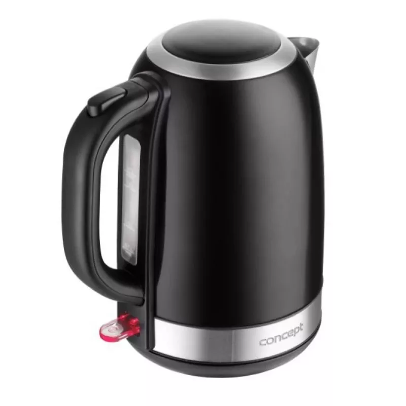 Elektriskā tējkanna Concept Solution RK3245 — 1,7 l, 2200 W, nerūsējošais tērauds, melna