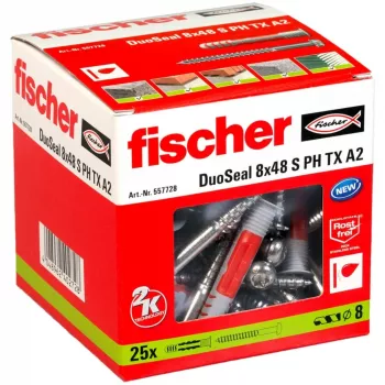 Izplešanās enkurs Fischer DuoSeal 8 x 48 S PH TX A2