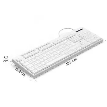 Vadu klaviatūra Hama CK-200 USB, balta