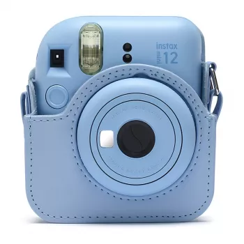 Fujifilm Instax - maciņš kamerai - mākslīgā āda - pasteļzils - Instax Mini 12 (70100157188)