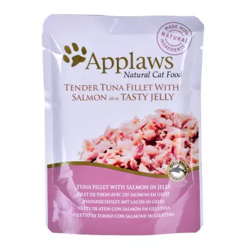 Applaws mitrā kaķu barība ar tunci un lasi želejā, 70 g