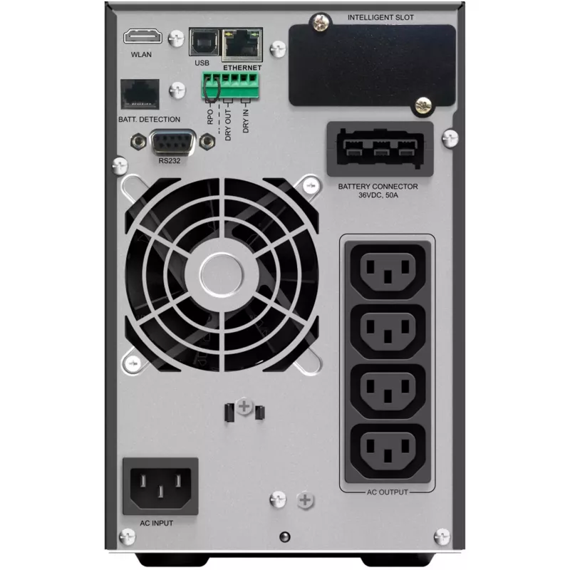 PowerWalker VFI 1500 ICT IoT Divkāršās pārveidošanas (Online) 1,5 kVA 1500 W 4 AC kontaktligzdas