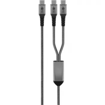 Goobay 75739 USB kabelis, melns