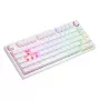 SAVIO PHENIX WHITE bezvadu mehāniskā tastatūra, Gateron Red Pro, ABS
