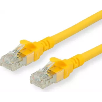 Roline - Patch-kabelis - RJ-45 (M) uz RJ-45 (M) - 1 m - SFTP, PiMF - CAT 6 - Bez halogēna, Lietots, Vīts - Dzeltens