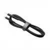 USB-C–USB-C fiksēts kabelis FIXED FIXDLS-CC2-BK — 2 m, 60 W