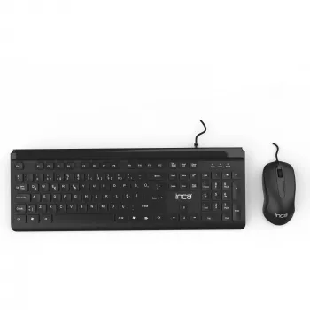 Inca IMK-377 tastatūra ar peli iekļauta biroja USB turku melna