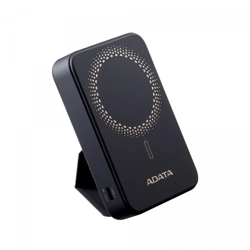 ADATA PR100-12BK ārējais akumulators Litija polimēru (LiPo) 10000 mAh Bezvadu uzlāde Melna